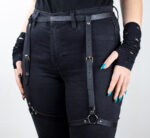 Gothic Leg Harness – Prilagodljivi kaiševi za noge sa metalnim prstenovima