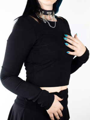 Shadow Veil Crop Top