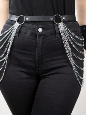 Gothic Chain Belt – Kaiš sa srebrnim lancima