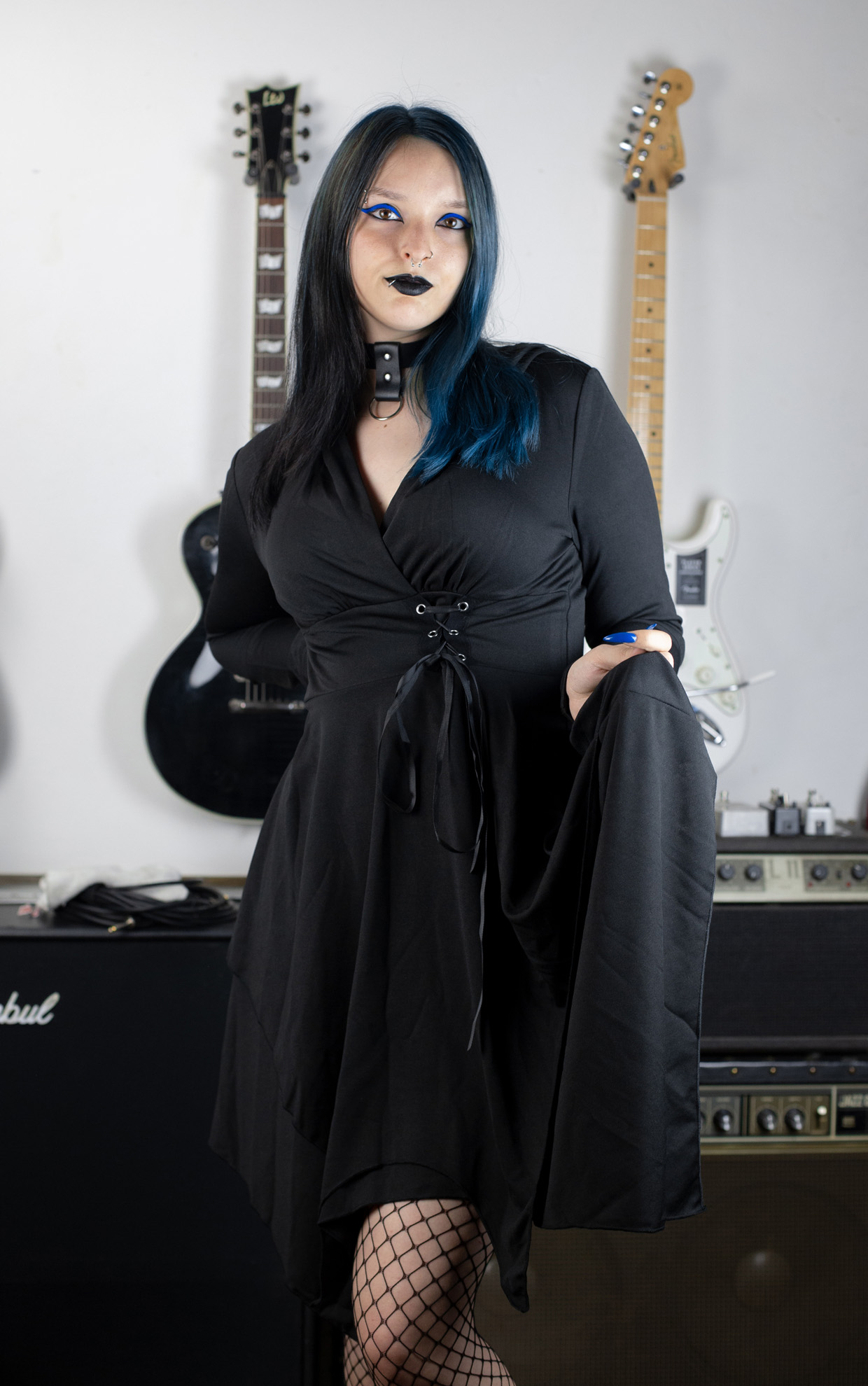 Coven Whisper Hooded Dress - Haljina