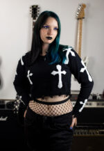 Ashes & Crosses Knit - Džemper sa krstovima