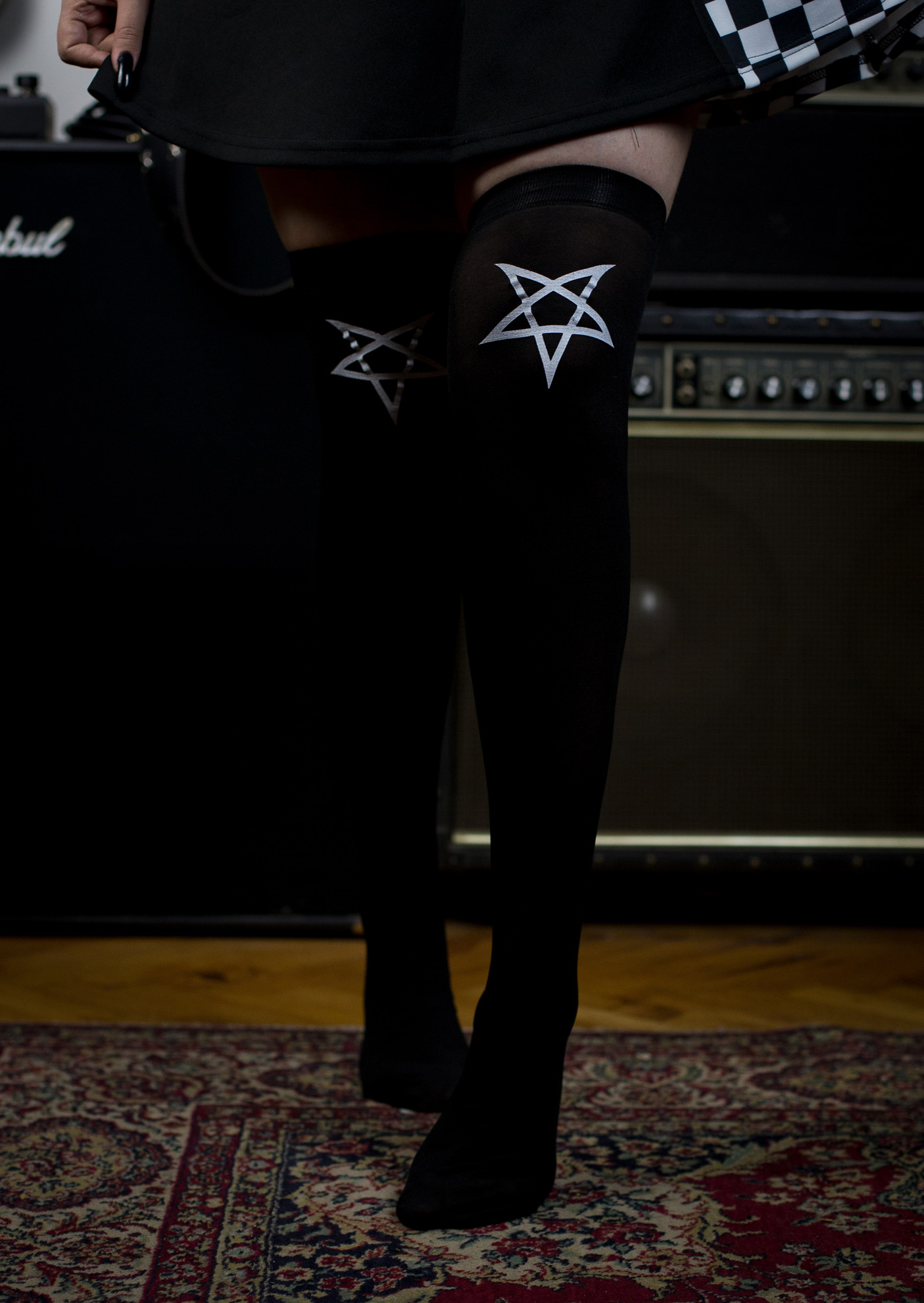 Sigil Overknees - Čarape pentagram