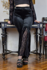 "Velvet Eclipse Pants" - Plišane Zvoncare