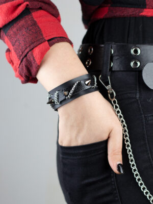 Chainwoven Spike Cuff - Narukvica