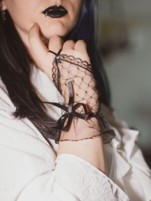 Midnight Lace Wrist Cuff